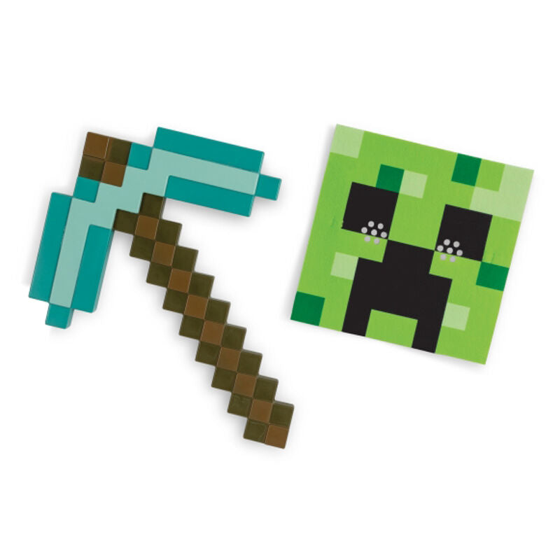 Minecraft pickaxe and Creeper mask toy set for kids