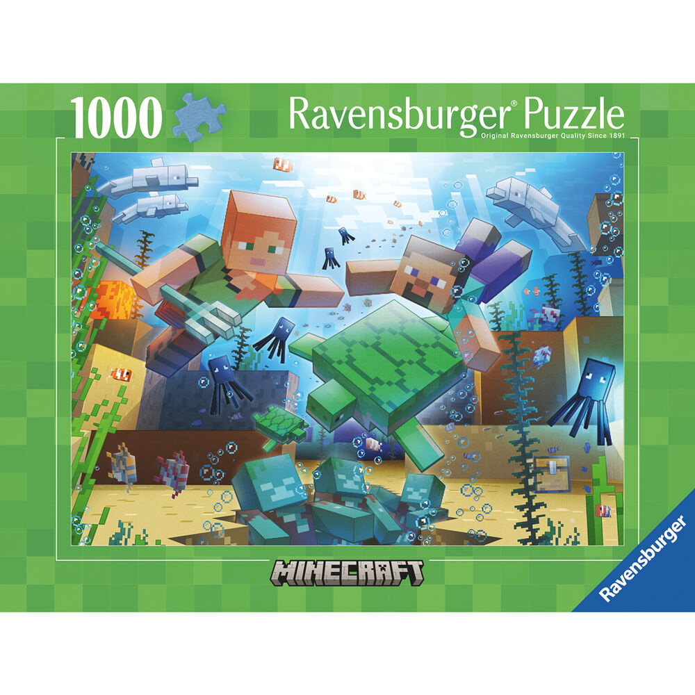 Minecraft puzzle 1000 pieces Ravensburger jigsaw puzzle